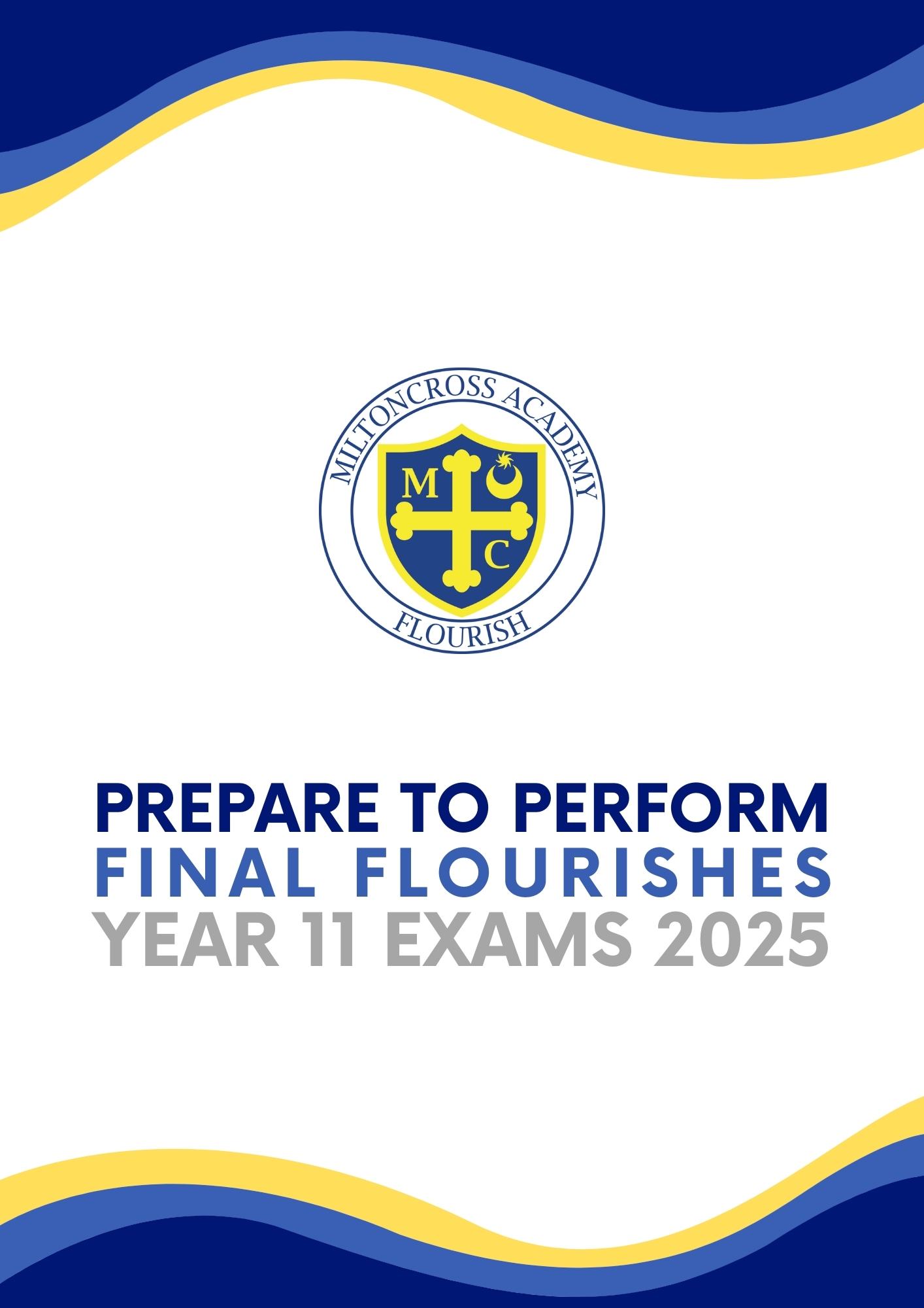Year 11 Prepare to Perform Booklet 2025 Front Cover